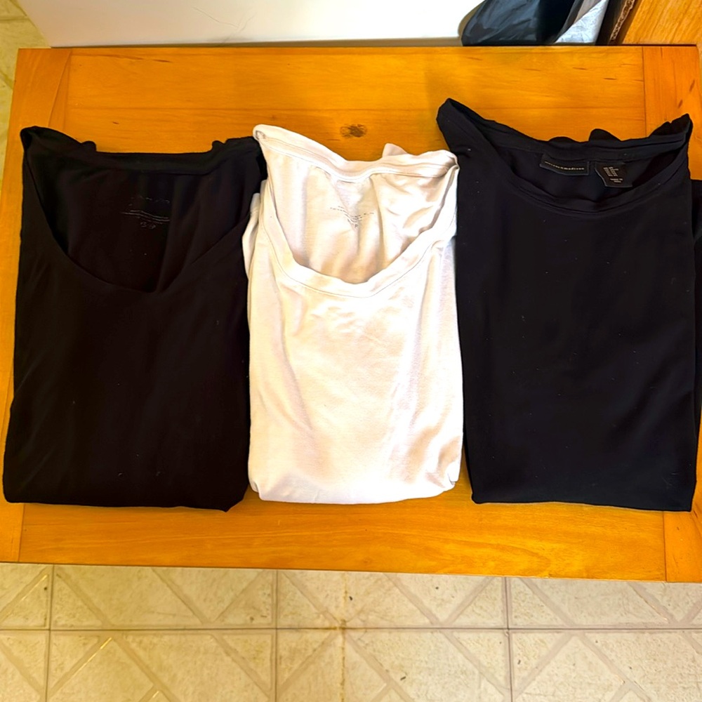 Three long sleeve shirts